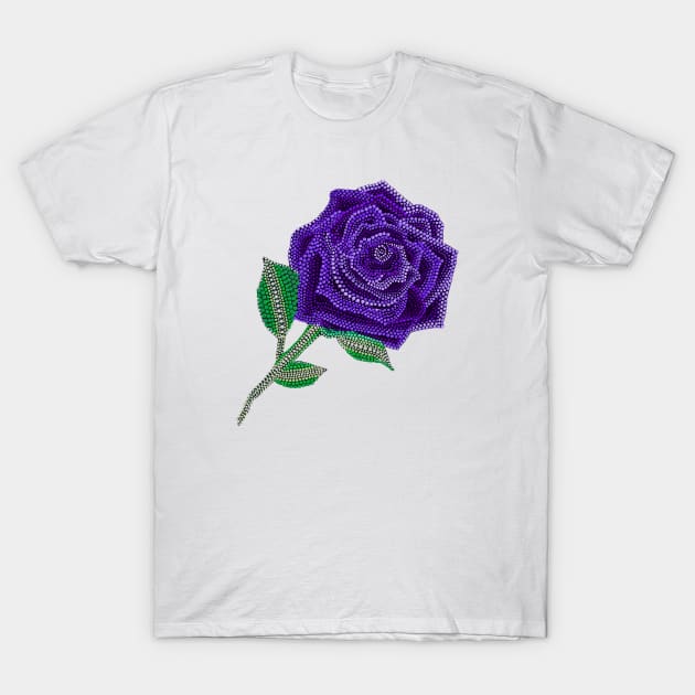 Rose - Violet T-Shirt by Amy Diener